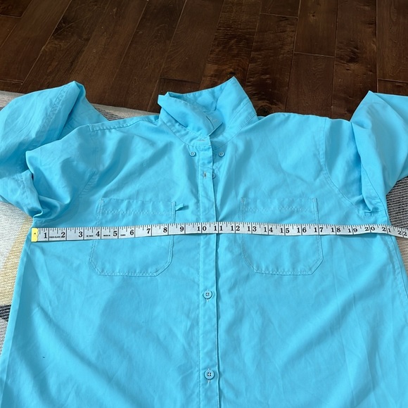 Patagonia long sleeve SOL patrol shirt blue M - Picture 10 of 11